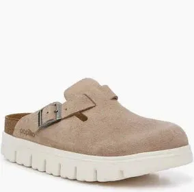 BIRKENSTOCK BOSTON PAPILLO CHUNKY WARM SAND