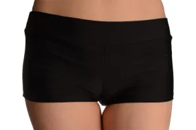 Black Women's Stretchy Yoga Panty Shorts