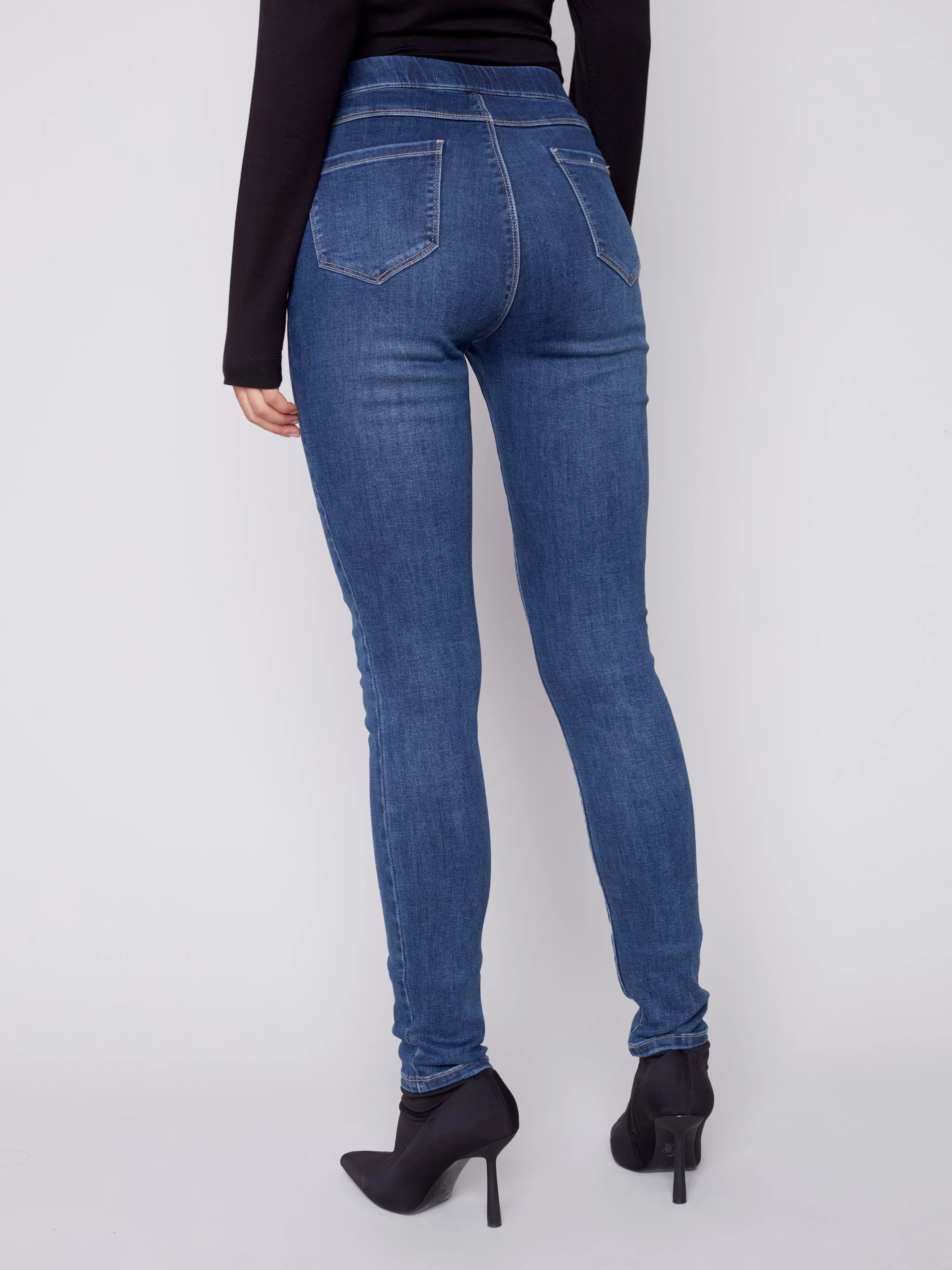 Denim Pull-On Pants - Indigo