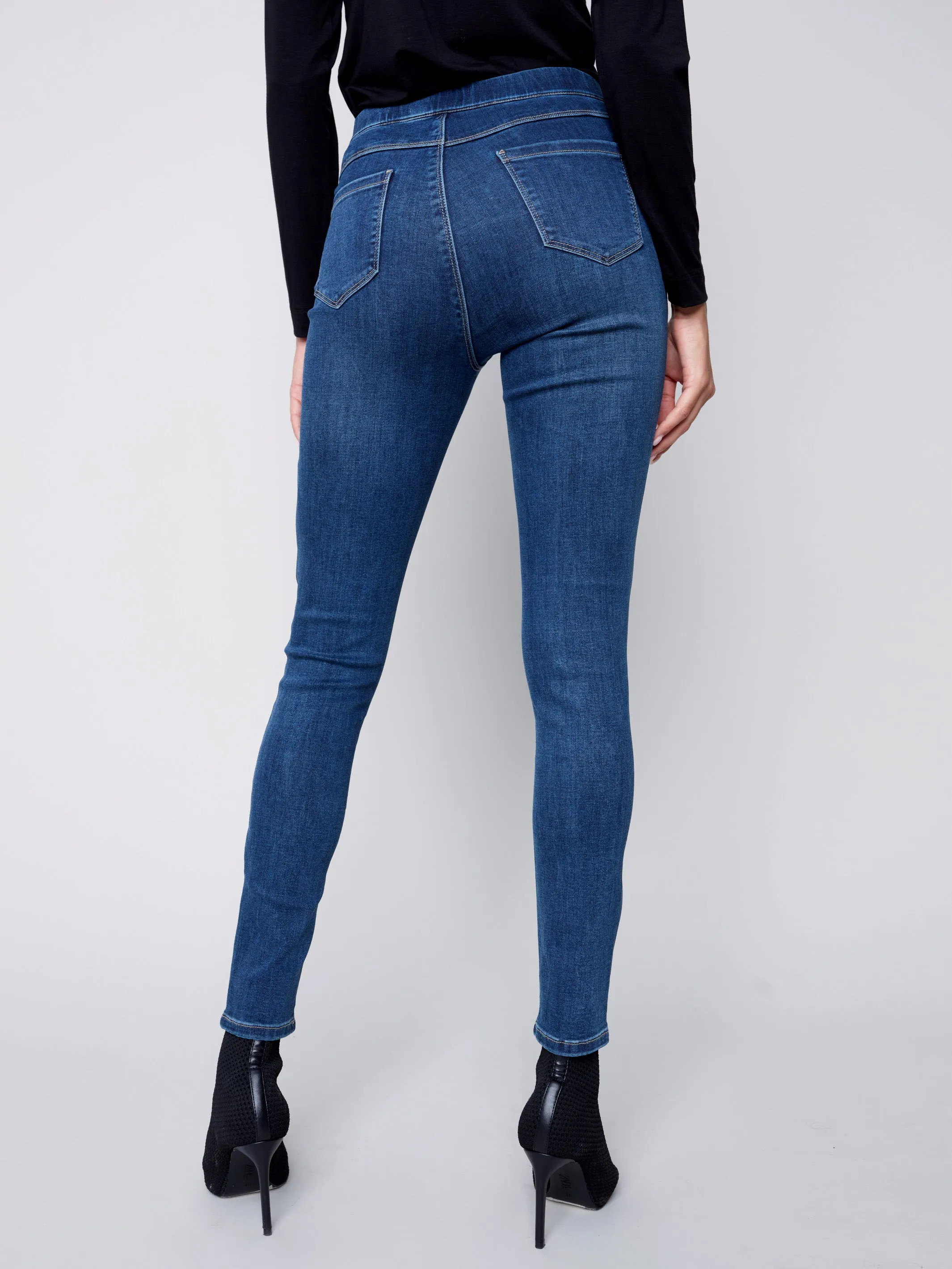 Denim Pull-On Pants - Indigo