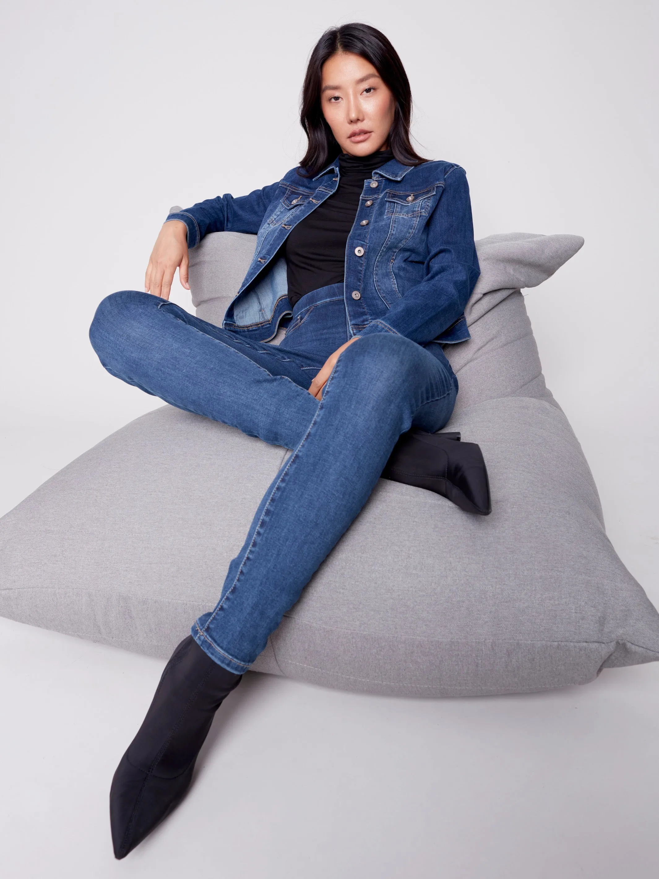 Denim Pull-On Pants - Indigo
