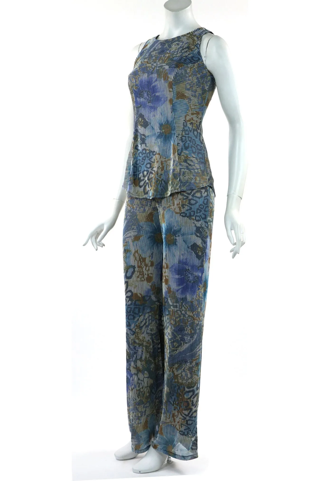 DUCHESSA Stretchy Ribbed Flared Pants