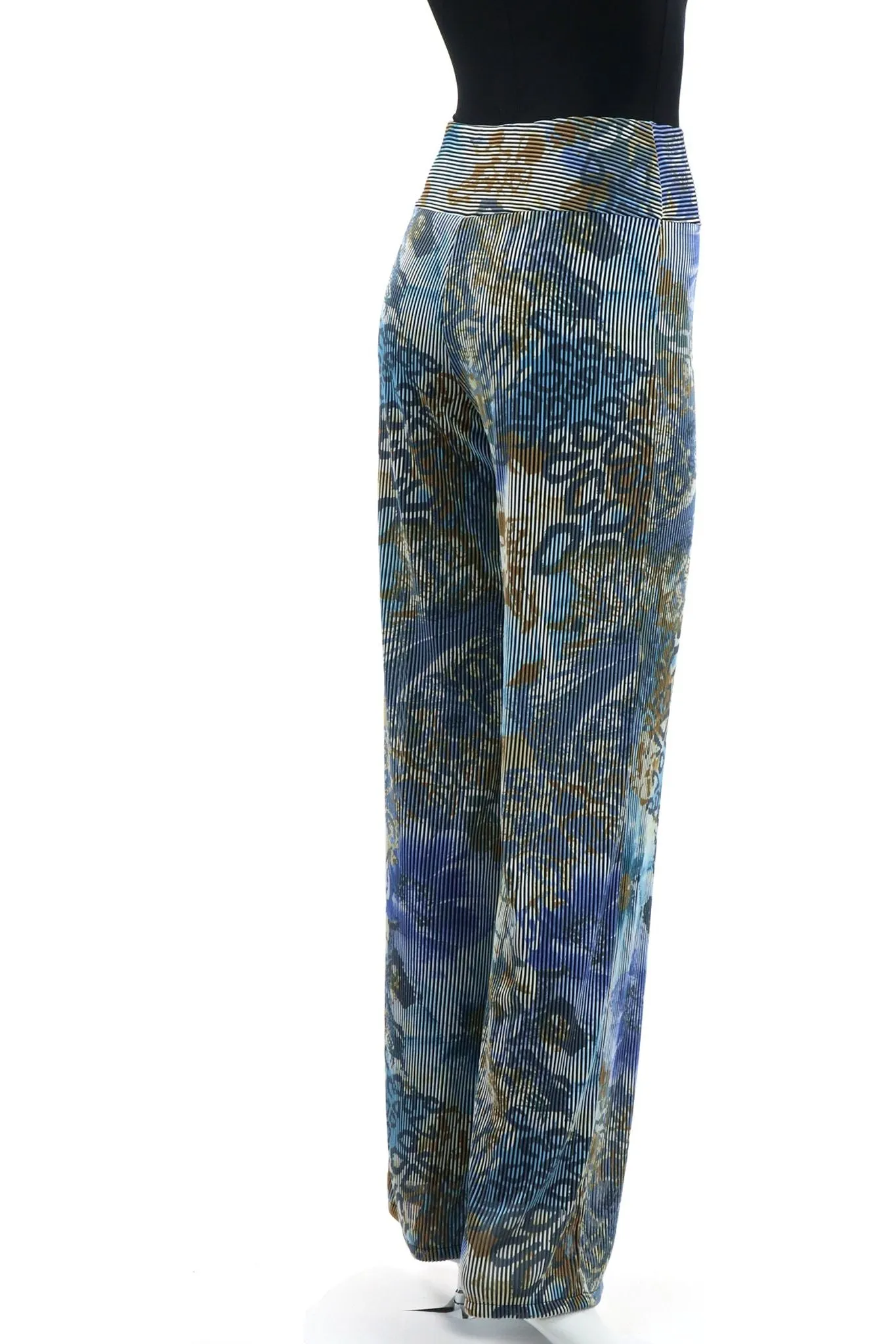 DUCHESSA Stretchy Ribbed Flared Pants