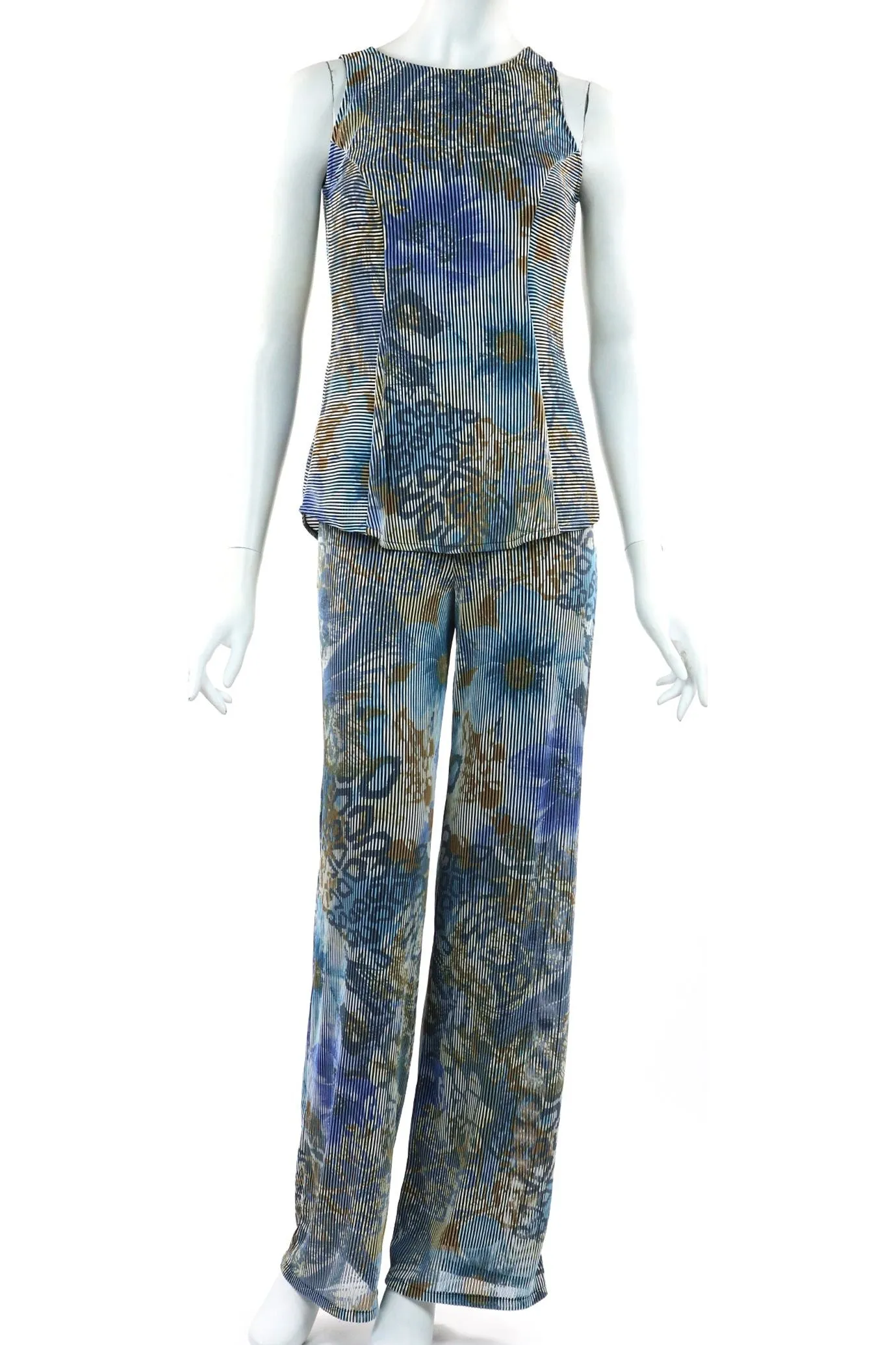 DUCHESSA Stretchy Ribbed Flared Pants