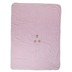 Extra soft dot blanket - pink