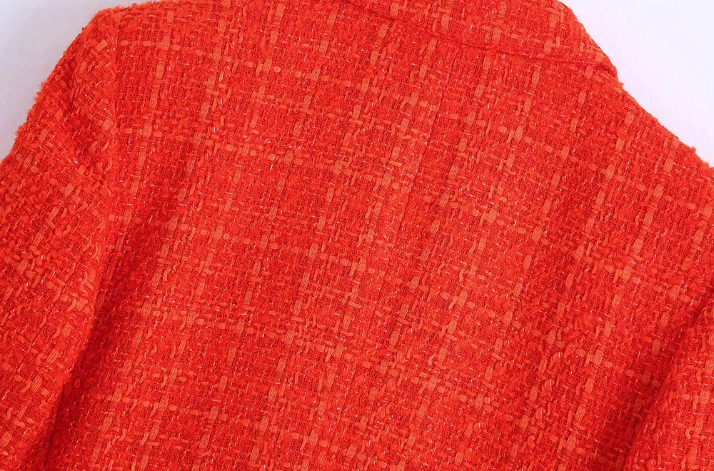 FITTED JACKET WITH PRINTED LINING