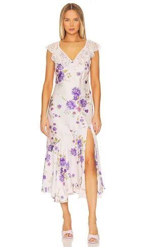Free People Warm Hearts Midi Dress in Blush