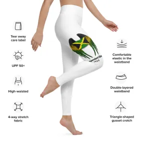 Jamaican Flag with Wings Yoga Leggings