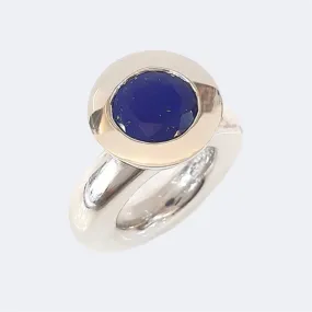 Lapis Lazuli Sterling Silver Princess Ring