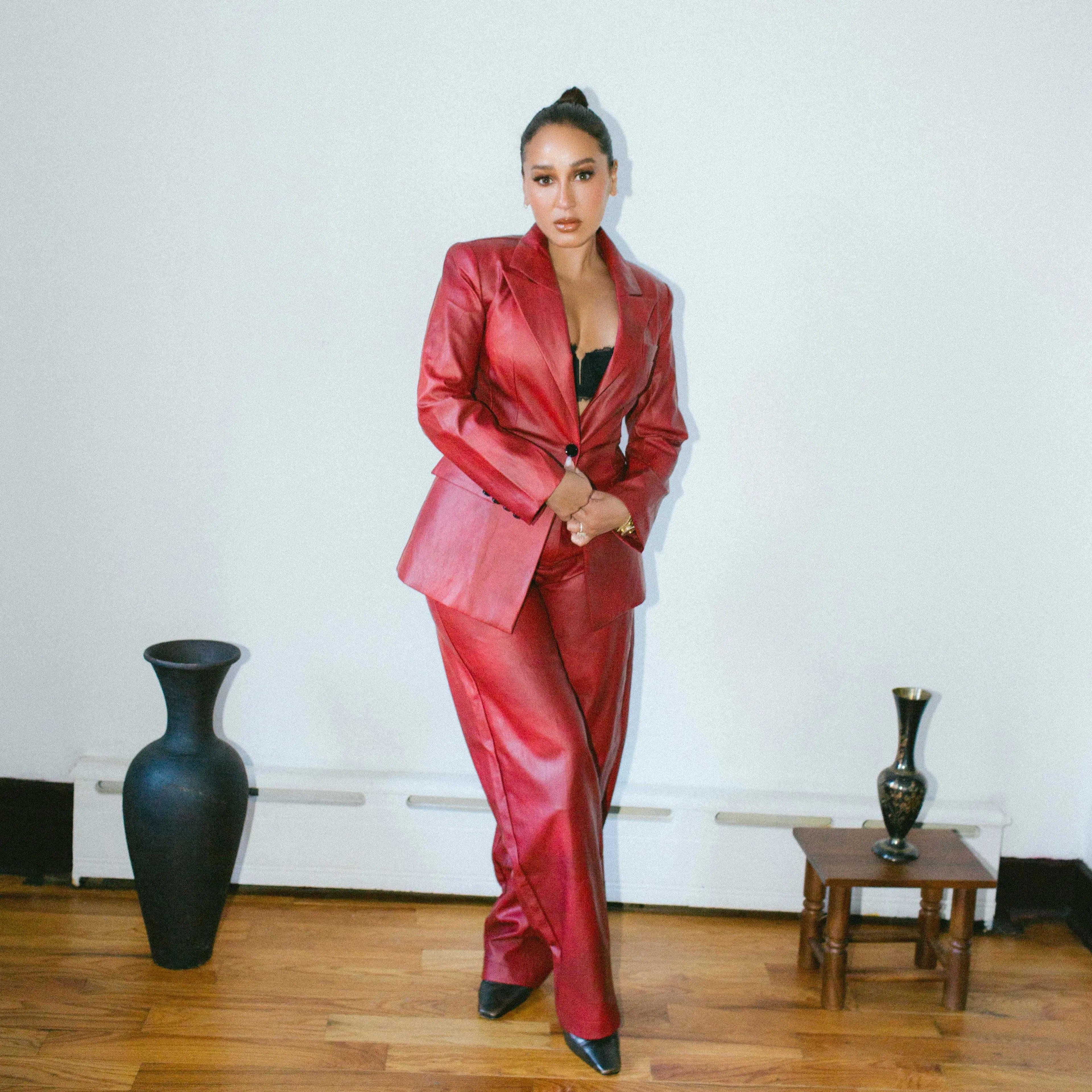 LEATHER MADAME BLAZER