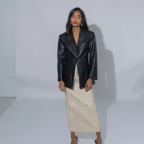 LEATHER MADAME BLAZER