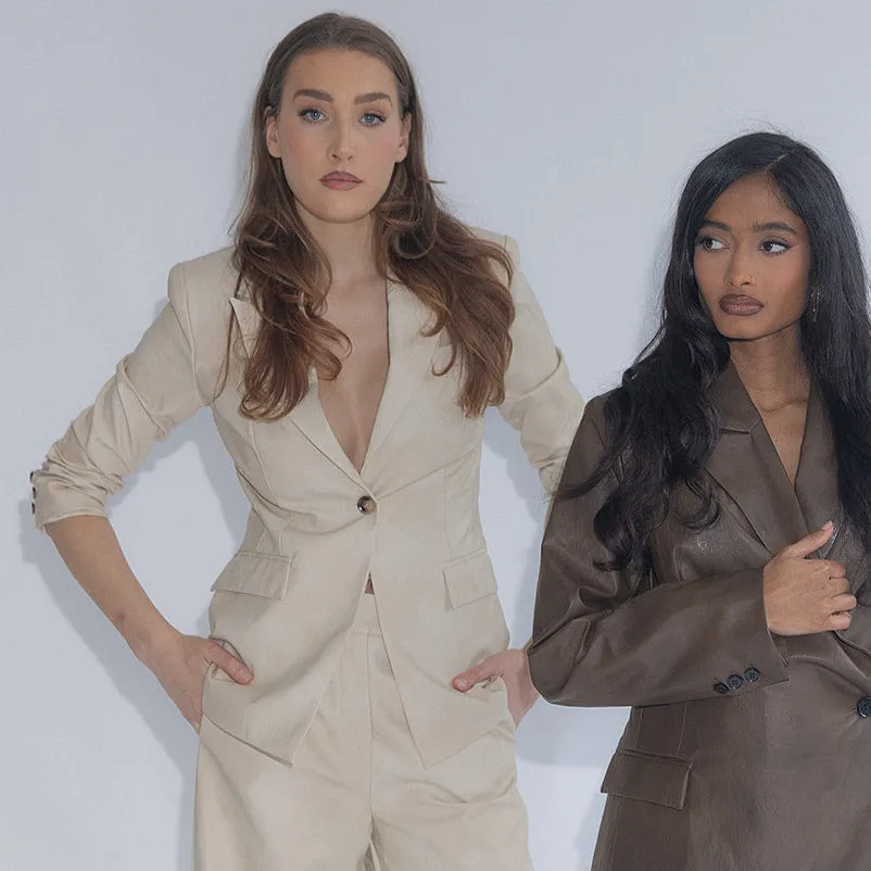 LEATHER MADAME BLAZER