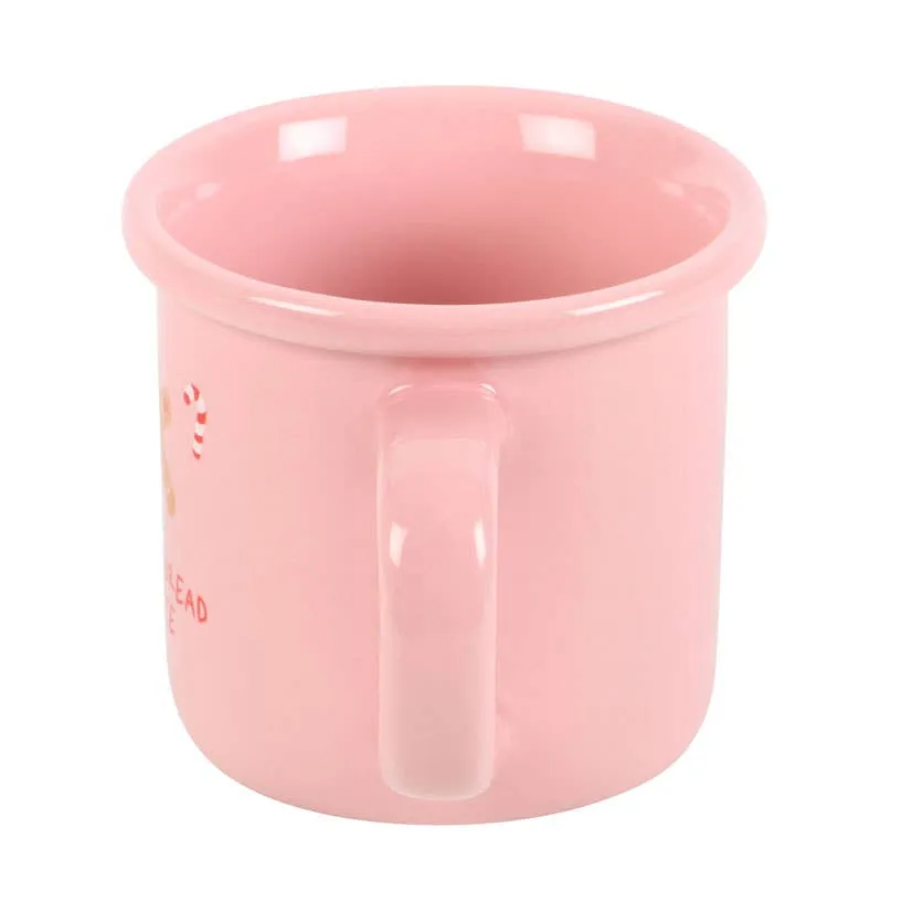 Pink Gingerbread Latte Christmas Mug
