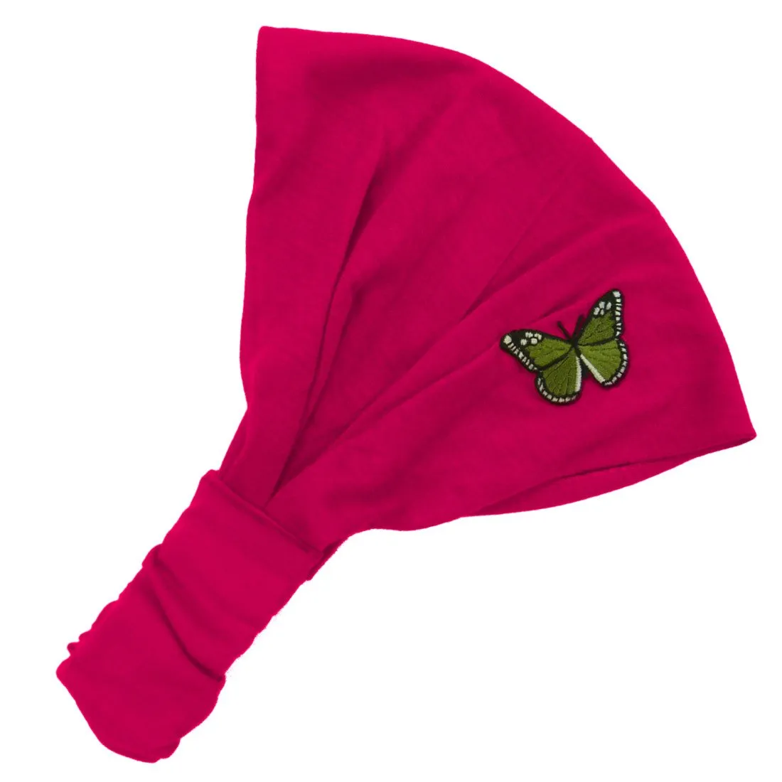 Pretty Butterfly Wide Cotton Hair Band Solid Boho Yoga Style Soft Headband