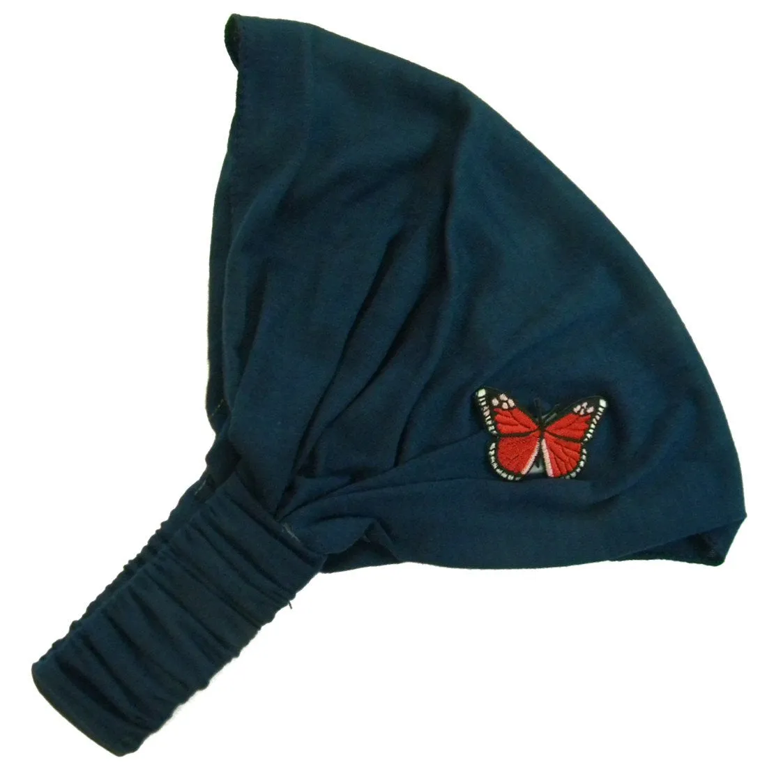 Pretty Butterfly Wide Cotton Hair Band Solid Boho Yoga Style Soft Headband