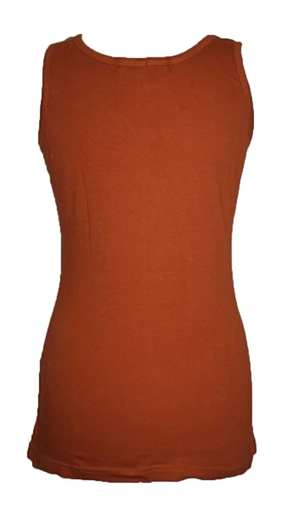 R 127 Meditating Buddha Knit Cotton Stretchy Yoga Tank Top