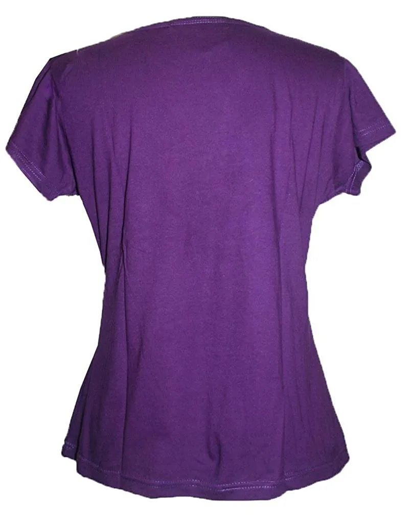R 253 Om Embroidered Knit Stretchy Yoga Tee