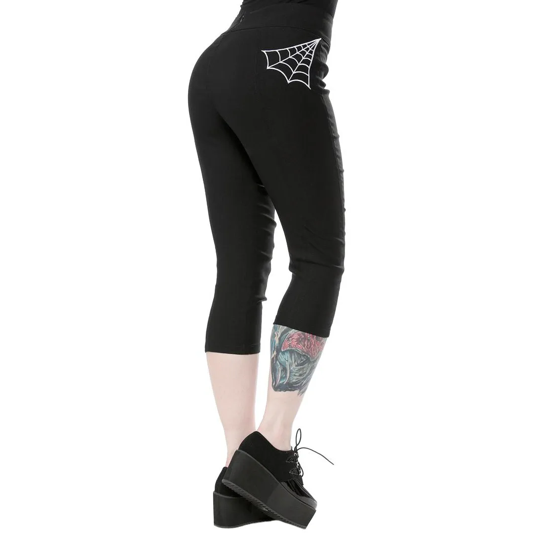 Spiderweb Capris Womens Pants