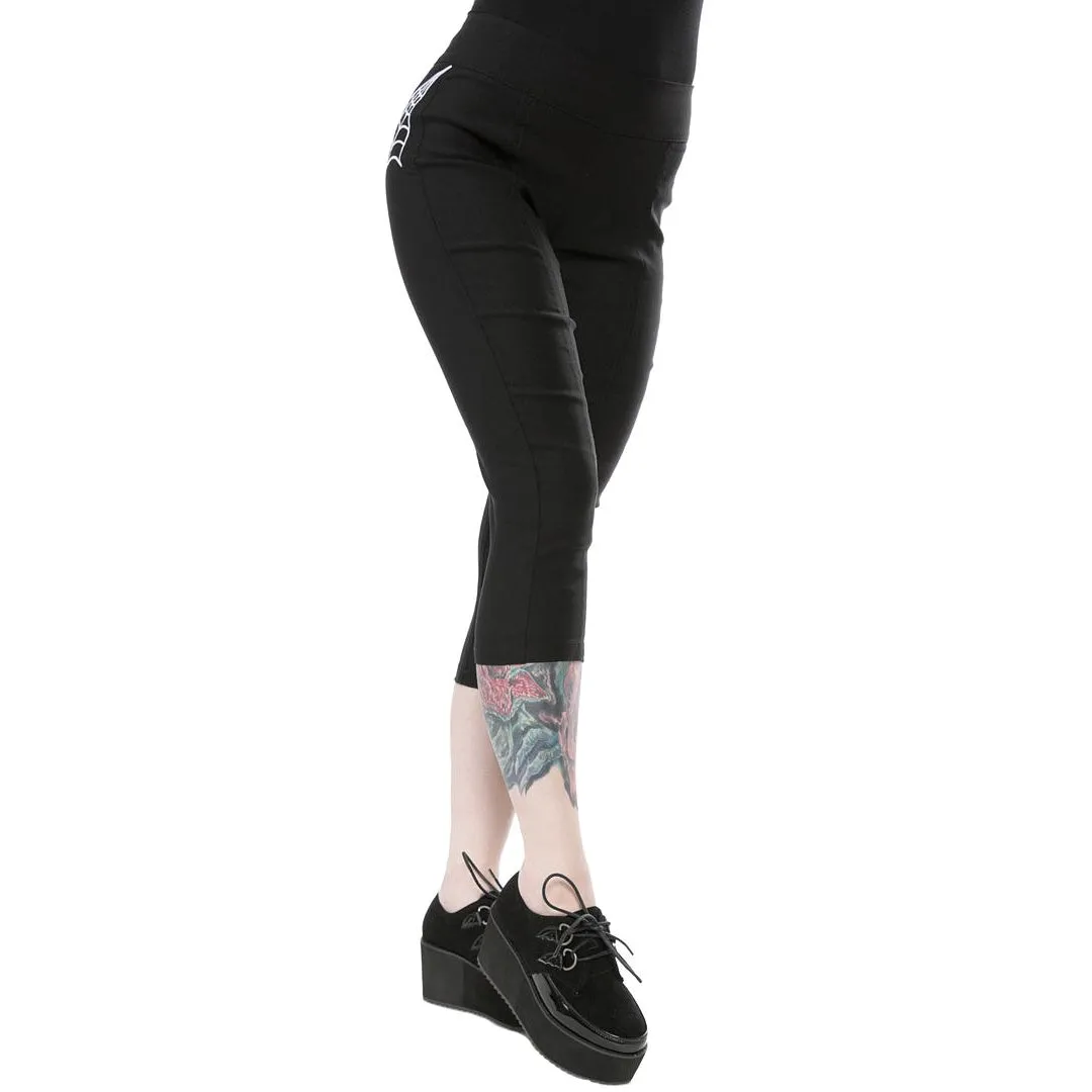 Spiderweb Capris Womens Pants