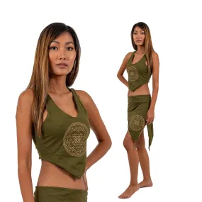 Yoga Crop Top - Sri Yantra
