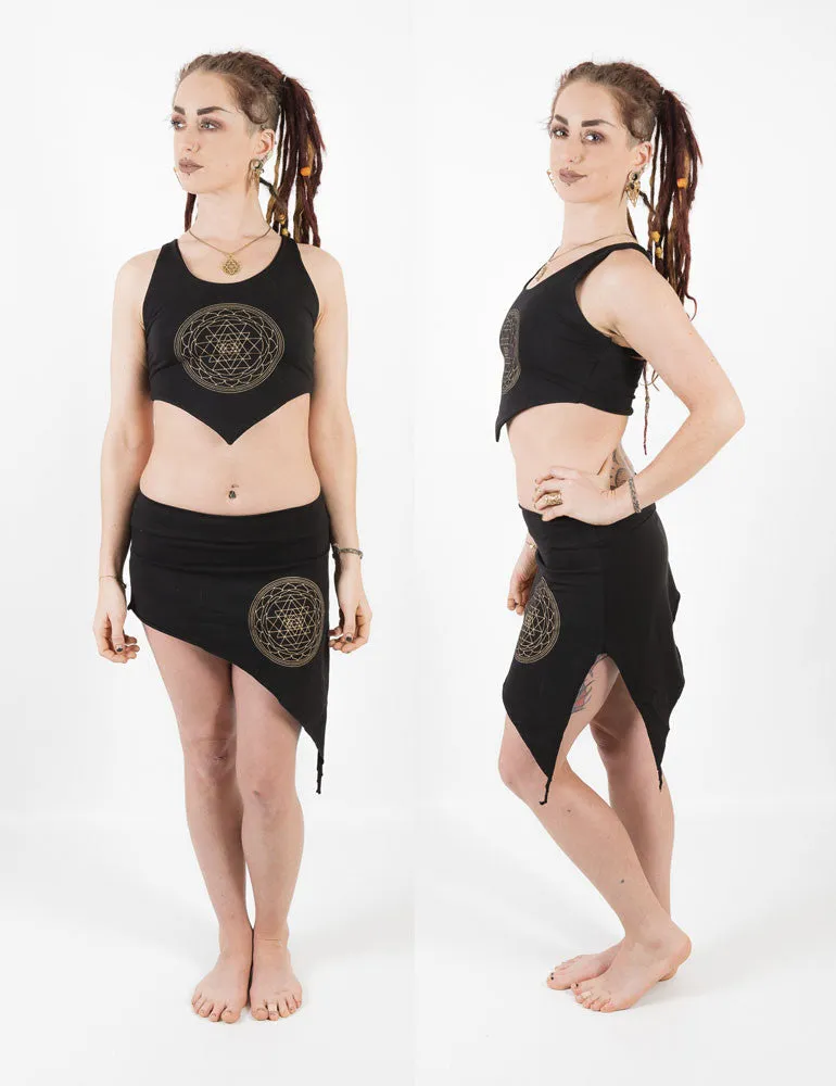Yoga Crop Top - Sri Yantra